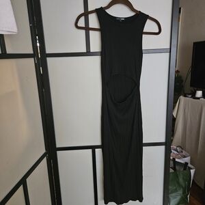 Fashion Nova Black Backless Dress